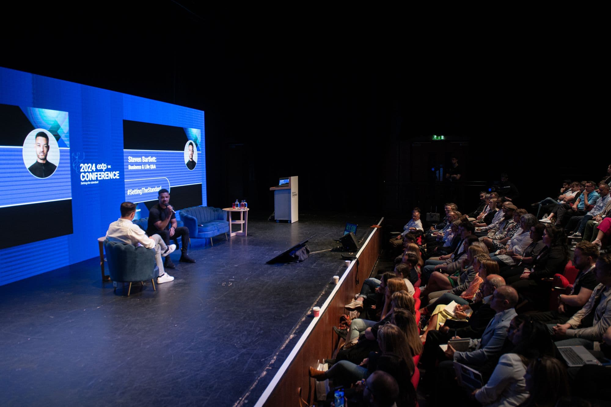 Steven Bartlett on stage at eXp UK Conference 2024